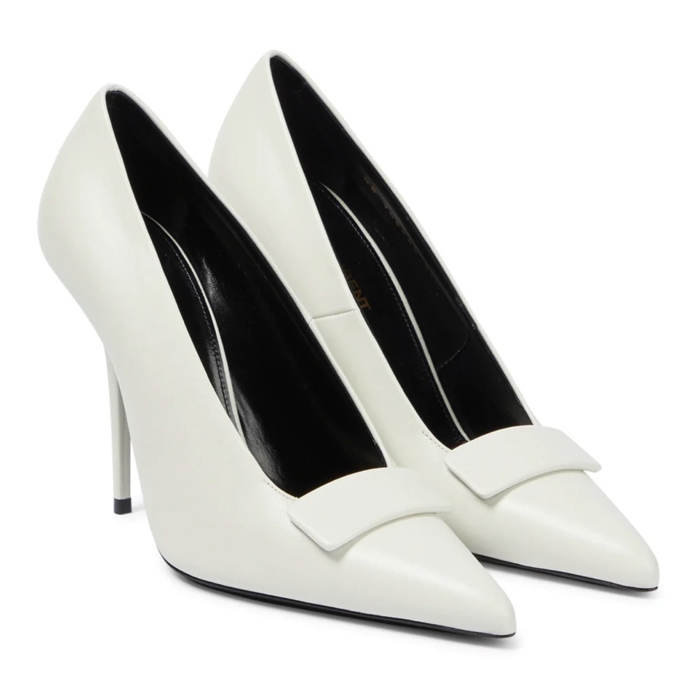 🔥YSL Saint Laurent White Pumps, Brand NEW! Size 38.5